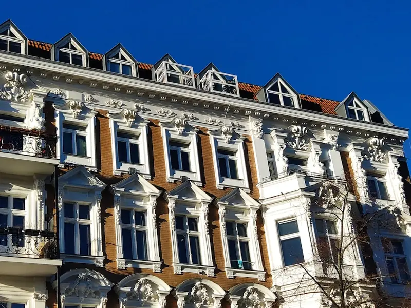 Gründerzeit-Fassade mit Stuck